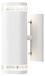 Modena Lampe murale, 2x35W, IP44, aluminium, blanc mat, 9x14,5x23,5 cm