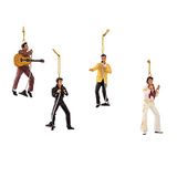 Kurt S. Adler Elvis Presley 4-delige Ornament Gift Set, 6,3 cm