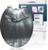 Schütte MDF WC-zitting DEEP DIVE, met valrem