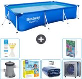Bestway Rechthoekig Steel Pro Zwembad - 300 x 201 x 66 cm - Blauw