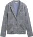 Tom Tailor - Blazer à carreaux avec LENZING™ EcoVero™ - Taille L - carreaux bleu marine