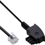 InLine TAE-F kabel voor DSL-splitter, TAE-F ST naar Western 6/2 DEC ST, 15m