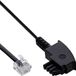 InLine TAE-F kabel voor DSL-splitter, TAE-F ST naar Western 6/2 DEC ST, 15m