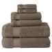 BERIBO Serenity 6-delige Turkse handdoekenset, 2x bad, 2 handen, 2 gezichtshanddoeken, 600 g/m², 100% katoen (koffiebruin)