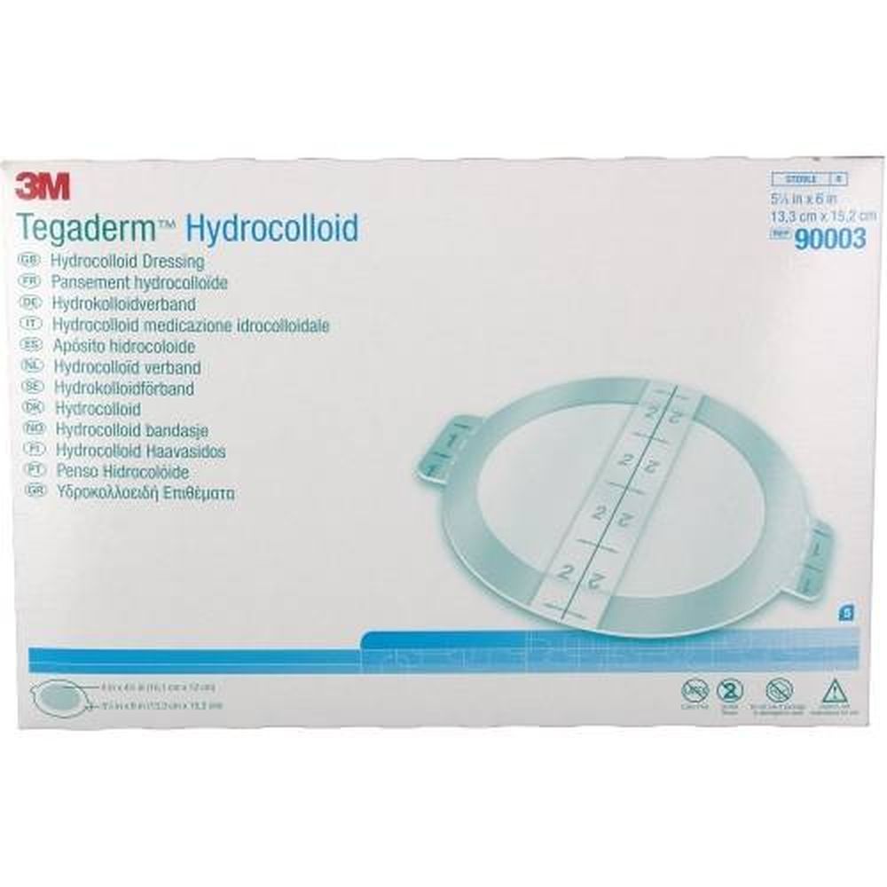 3M 3M Tegaderm Hydrocolloid Ovaal 13cm X 15cm 90003 5 st