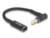 DeLOCK 60038 câble d'alimentation USB C vers 5.5 x 1.7 mm 0,15 m Noir