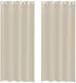 vidaXL Voile Gordijn 2 stuks Zand 245 x 140 cm Polyester