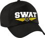 Bellatio Decorations Politie SWAT speciale eenheid logo zwart pet / baseball cap voor kinderen - Politie verkleedkleding