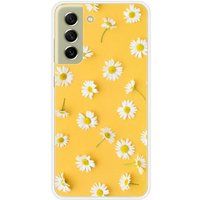 Samsung Galaxy S21 FE Marguerittes bedrukt siliconen hoesje