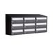 Allux Hive Set 3-Breed, 3-Hoog Met Dak Zwart - 40030070_3x3d