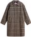 Tommy Hilfiger Heren Jas Wol Bruin Geruit Knopen S