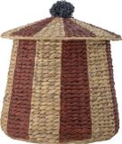 Bloomingville Opbergmand Circus Birsen naturel met roodbruin