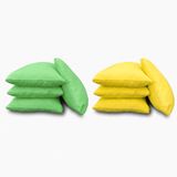 Gockel Original Cornhole VOORDEELPAKKET - 2 x 4 Cornhole Bags / Zakjes in de kleuren GEEL en GROEN (Maisgevuld en volgens de officiële normen)
