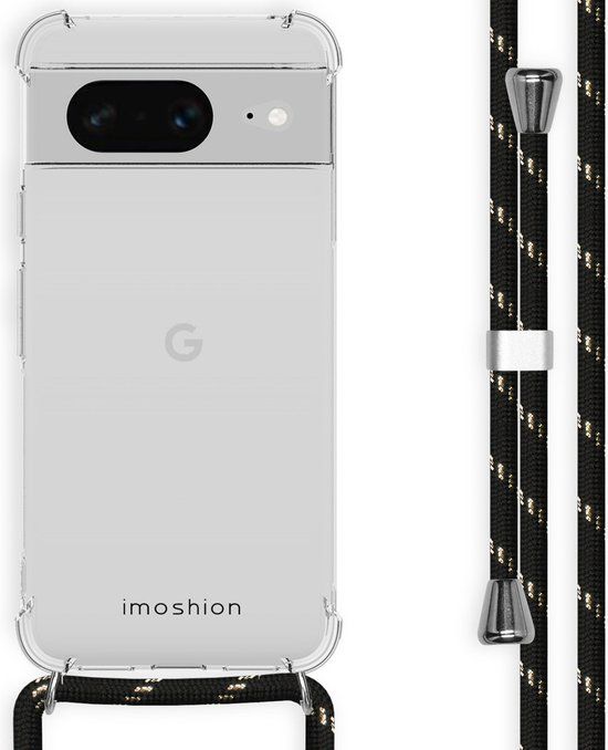 iMoshion Hoesje Google Pixel 8 met Koord - Backcover - Zwart