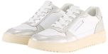 Tom Tailor - Lage sneakers - Imitatieleer - Vetersluiting - Dames - Maat 38 - Silver-white