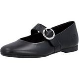 Remonte D0k14 ballerina's voor dames, zwart.