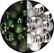 Decoris Kaemingk B.V. Kerstballen 60x stuks - mix donkergroen/zilver - 4-5-6 cm - kunststof - kerstversiering