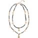 White Stuff Flora Charm Bead Necklace Noir Multi
