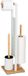 Wenko Toiletpapierhouder en WC-borstel RIVALTA, 3-in-1, zilver