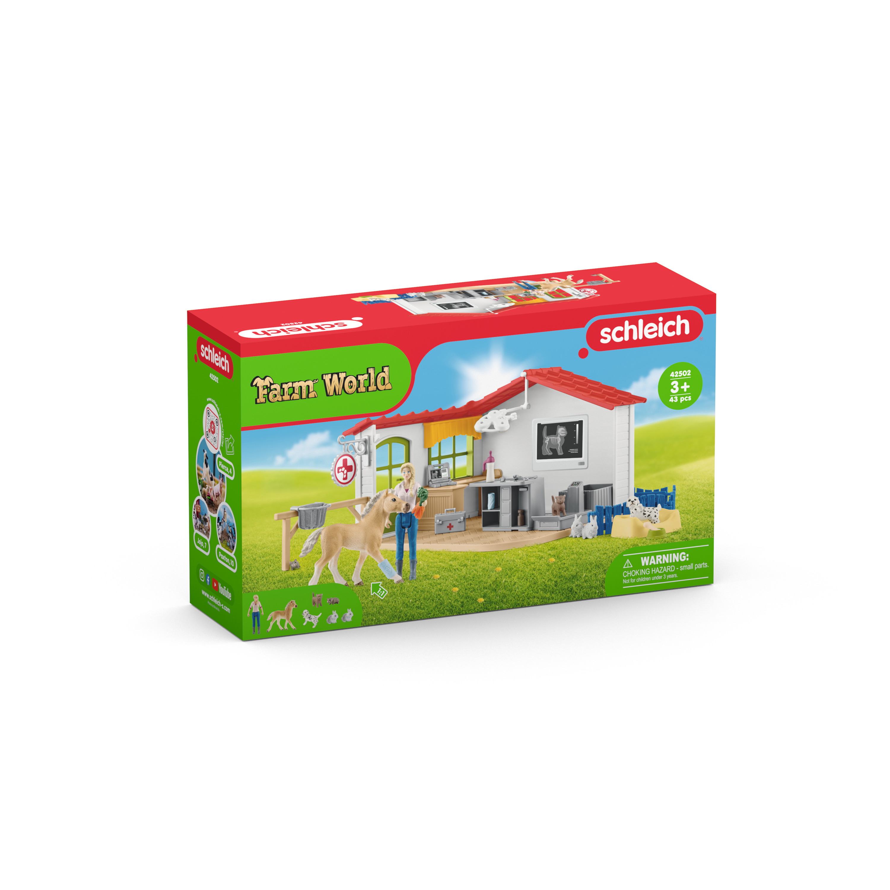 Schleich FARM WORLD Dierenartspraktijk met huisdieren 42502