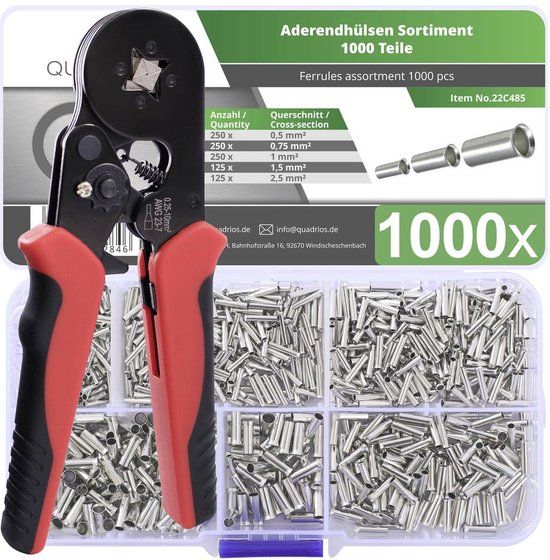 Quadrios 23T034 Assortiment adereindhulzen Ongeïsoleerd 1 set(s)