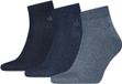 Calvin Klein Quartersokken Heren 3-Pack Denim