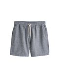 Next - Heren - Short van een linnenmix met elastische taille - Blauw