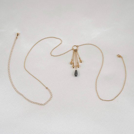 Sylvie Monthulé Heupketting Rain of Pearls Goud