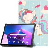 Techsuit Coque pour Xiaomi Redmi Pad 2, FoldPro Unicorn, Multicolore