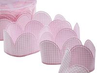 Furlanis H1350_B20_25 papieren lint (90 stuks à 5 Petali), taft, bamboe roze, 15 x 15 x 7 cm