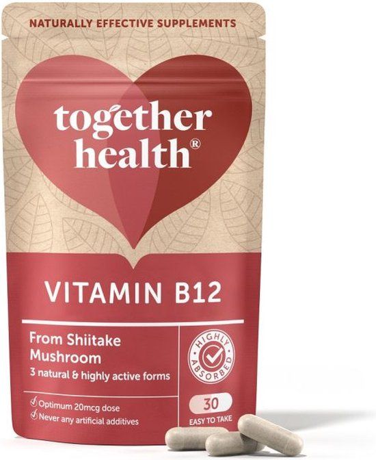 Together Health Together Vegan Organic Shiitake Mushroom B12 (30 caps)