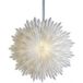 MARELIDA Papierstern Eisblume Weihnachtsstern Faltstern 70cm Dekostern weiß