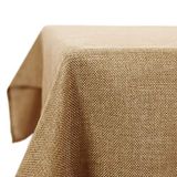 Deconovo Linnenlook Tafelkleed Waterafstotend, 140x240 cm, Okerbruin