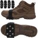 Famanu – Antislip schoenspikes voor schoenen, universele sneeuwstijgijzers met klittenbandsluitingen, ideaal voor wandelen en winterse omstandigheden, geschikt voor verschillende schoenmaten