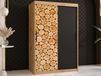 SOSNY Armoire 2 portes coulissantes 120 cm chêne artisan