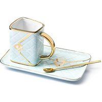 Tas Handtas Blauw en Goud