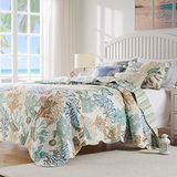 Greenland Home Barefoot Bungalow Atlantis Jade Quilt Set, 5-delige Full/Queen, Jade