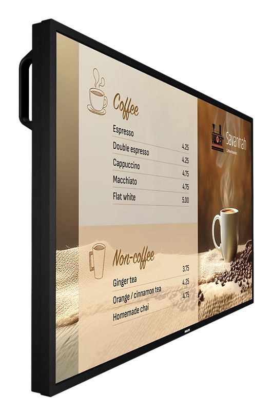 Philips 6000 series 43BDL6017P Digitale signage flatscreen 108 cm (42.5") LCD 800 cd/m² 4K Ultra HD Zwart Android 14 24/7