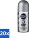 Nivea Men Silver Protect Dynamic Power Déodorant Roller - 50 ml - 20 Pièces