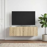 Maison Exclusive - Meuble TV mural 98 x 31 x 30 cm Chêne Sonoma Bois d'ingénierie