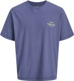Jack & Jones T-shirt Jornorrebro Typo Tee Ss Crew Neck N 12282898 Crown Blue/aw 26 Mannen Maat - XXL