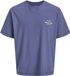 Jack & Jones T-shirt Jornorrebro Typo Tee Ss Crew Neck N 12282898 Crown Blue/aw 26 Mannen Maat - XXL