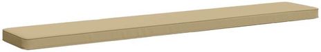 vidaXL - 1-delig - Coussin de banquette - VUGHT - 100% - Polyester - Beige - 200 x 30 x 5 cm