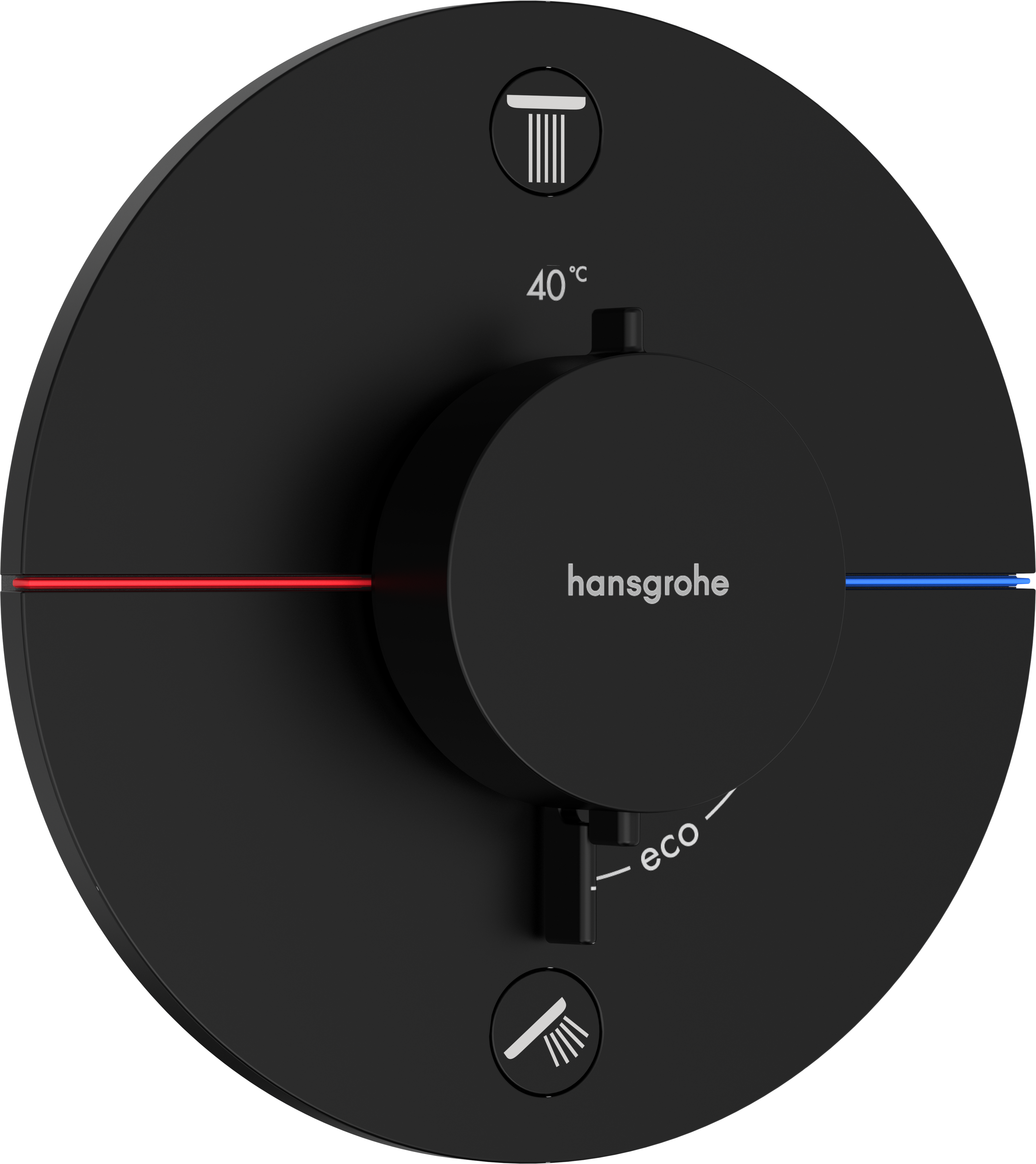 Hansgrohe ShowerSelect Comfort S Inbouw Thermostaat - Mat Zwart