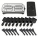 Coock Gourmetstel 10 Personen - Raclette Set XL met Grillplaat - 1500W - Regelbare Thermostaat - Anti-aanbaklaag - RVS/Zwart