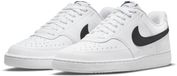 Nike Court Vision Low Next Nature, lage gymschoenen voor dames, Wit Zwart, 43 EU