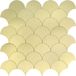 BES LED Afimera Zelfklevende Mozaïek Tegel - Afimera Schelpjes XL - Goud - 266x266x4mm
