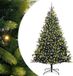 vidaXL Sapin de Noël artificiel avec charnières 300 LED vert 210 cm