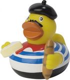 MBW Canard de bain France - Jouet de bain en caoutchouc de 8 cm - Thème français