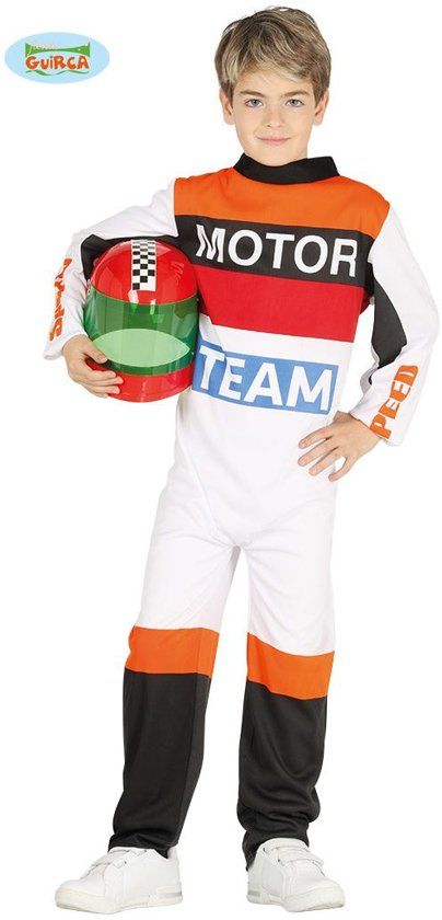 Generik Motor coureur kostuum voor kinderen - Verkleedkleding